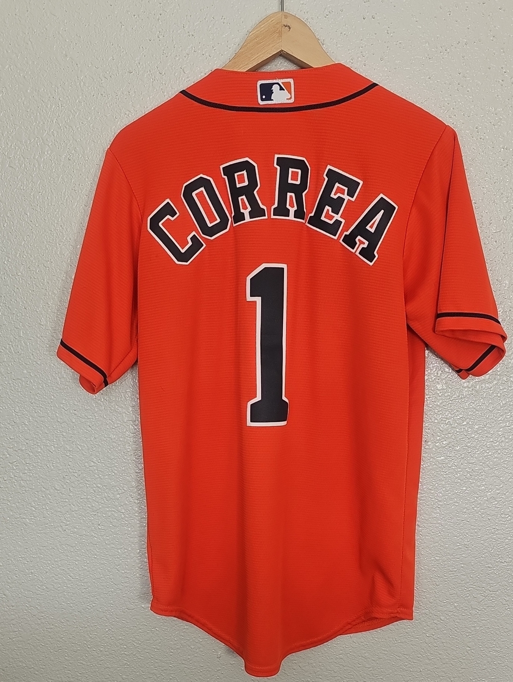 Majestic Houston Astros Carlos Correa Orange Jersey.
